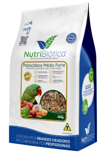Nutribiótica Psitacídeos Médio Porte