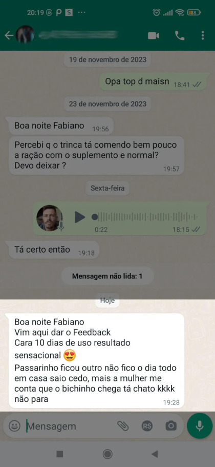 Depoimento do cliente